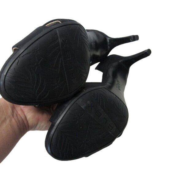 LIFE STRIDE WOMEN BLACK HEELS SZ 10M -SATIN FABRIC UPPER-PARTY-COCTAIL - Picture 11 of 12